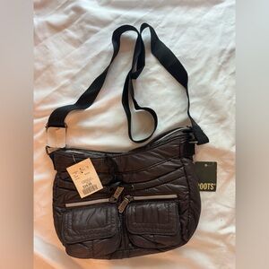 Roots new with tags quilted crossbody bag